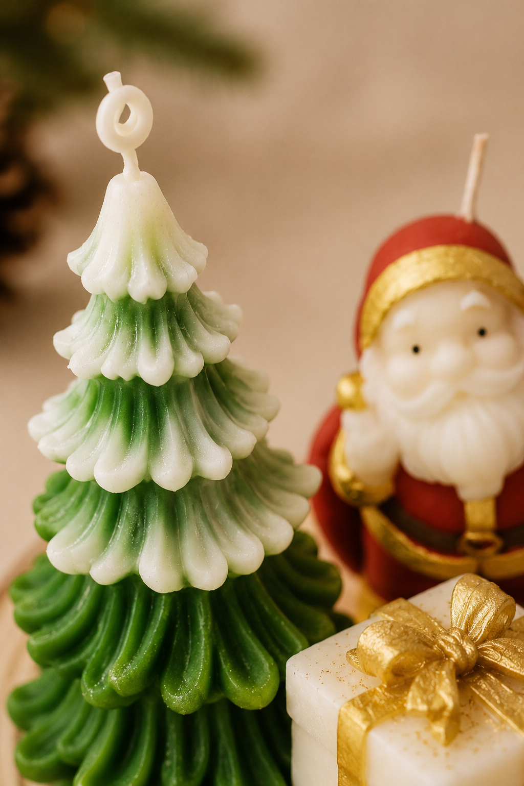 Noche Buena-Decorative Candle Set of 3 ( Christmas Villa)